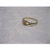 Image 3 : 10KT GOLD BAND W/SM. HEART, .8G, SZ 5 1/2