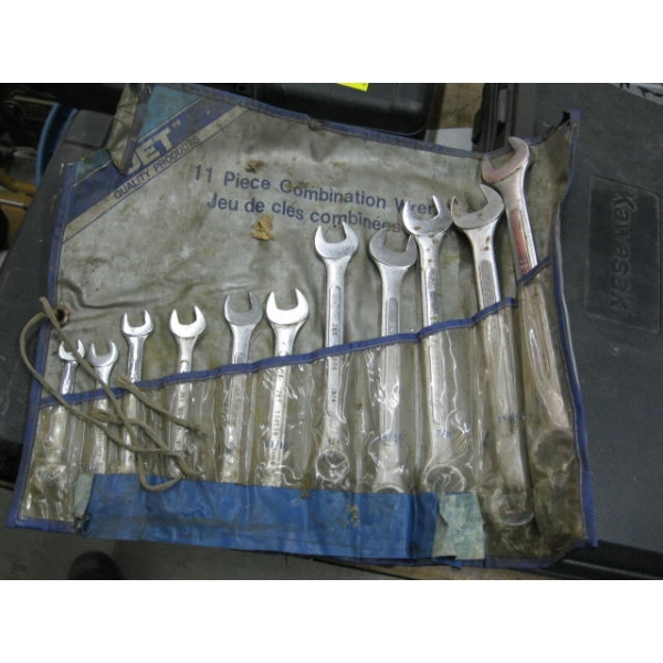 SET OF JET COMBINATION SAE WRENCHES