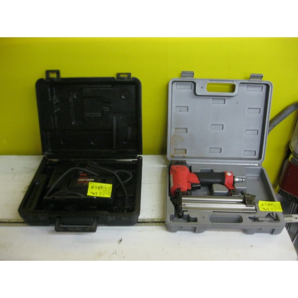 CRAFTSMAN SCROLLING JIGSAW & AN AIRCO BRAD NAILER