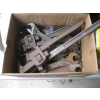 Image 1 : BOX OF MISC. - PIPE WRENCHES, CRESCENT WRENCHES, ETC.