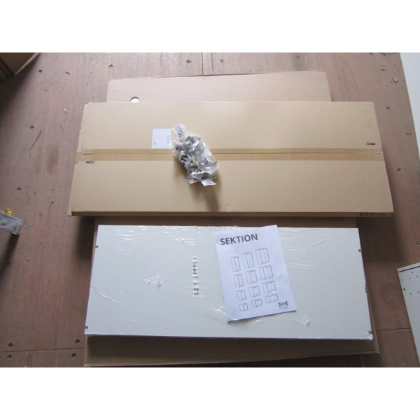 NEW IKEA CABINET 36X14 3/4X40" - COMPLETE W/HINGES, DOORS & SHELVES