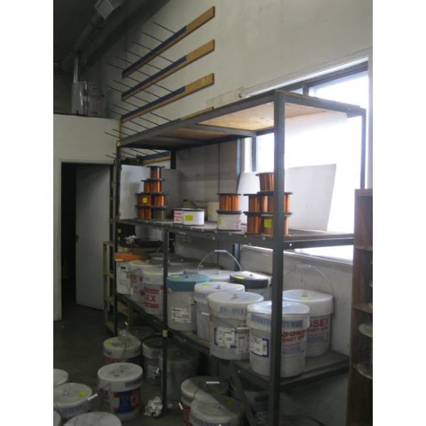 LG. METAL & WOOD SHELF UNIT