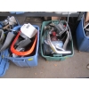 Image 1 : 2 BINS OF ASST. MOTORCYCLE PARTS - FUEL TANK, ETC.