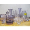 Image 2 : VINTAGE MAUVE COLORED GLASSWARE