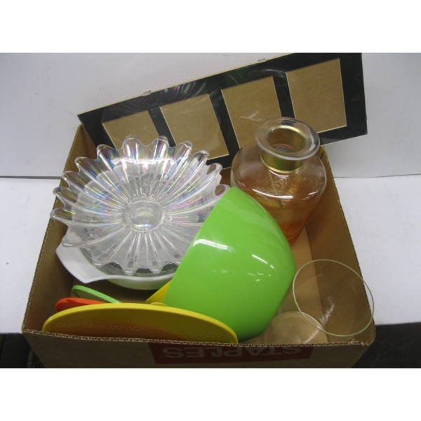 MISC. MIXING BOWLS, GLASSWARE, ETC.