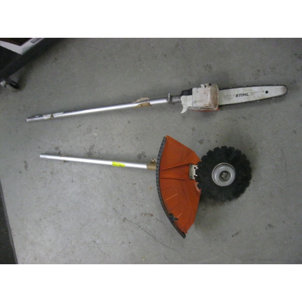 2 STIHL EXTENSION PIECES, CHAINSAW & BRUSH CUTTER