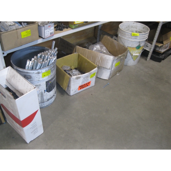 MISC. ANCHOR BOLTS, READY ROD, NUTS, BOLTS, ETC.