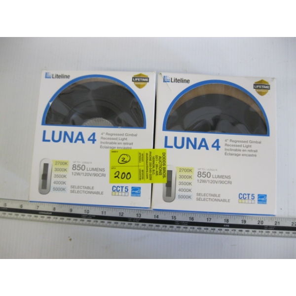 2 - 850 LUMEN 4" REGRESSED GIMBAL LIGHTS