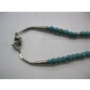Image 3 : SILVER & TURQUOISE NAVAJO NECKLACE
