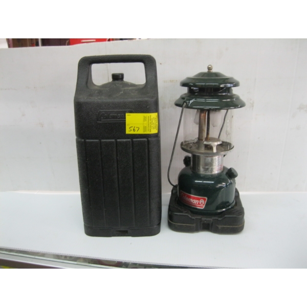 COLEMAN GAS LANTERN W/BLACK CASE