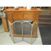 Image 1 : ELECTRIC FIREPLACE HEATER W/MANTLE & FIRE SCREEN