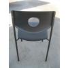 Image 4 : 4 BLACK STACKING CHAIRS