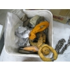 Image 4 : 3 CONTAINERS OF ASST. HOOKS, CHAINS, ETC.