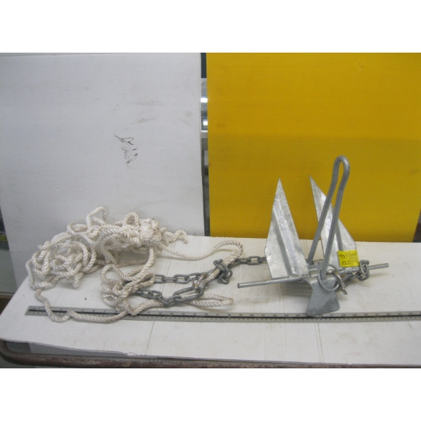 ANCHOR W/ROPE & CHAIN