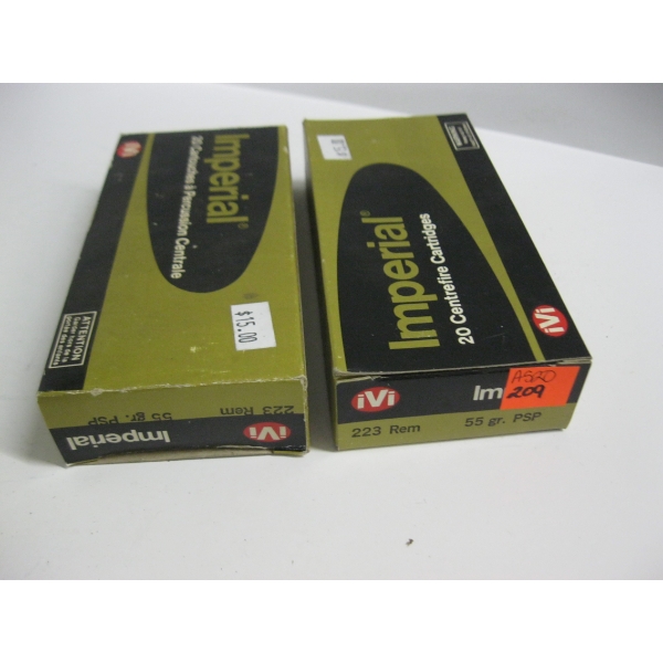 IMPERIAL .223 REM 55GRS PSP|2X20 CENTERFIRE CARTRIDGES
