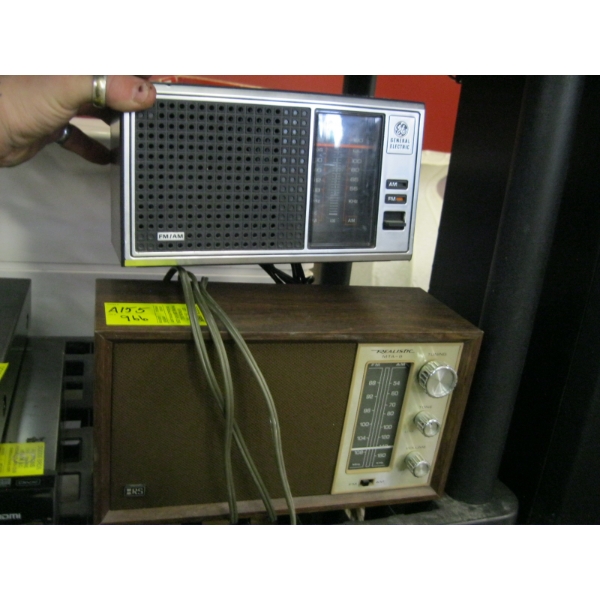 REALISTIC RADIO & A GE RADIO