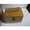 Image 4 : BOX OF MISC. OTTER LIGHT, SHOESHINE KIT, SCALE, ETC.