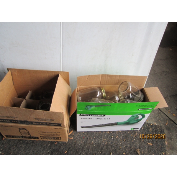 2 BOXES CANNING JARS