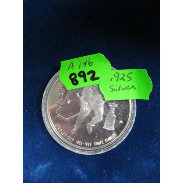1999 STANLEY CUP COIN, .925 SILVER