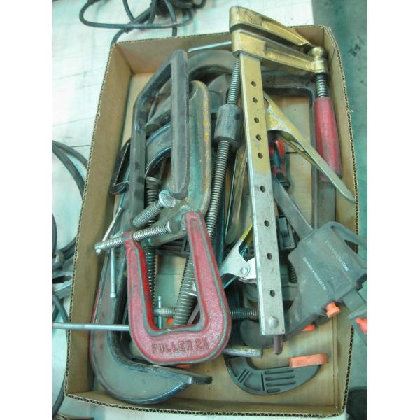 ASST. C CLAMPS, QUICK GRIP CLAMPS, ETC.