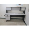 Image 1 : GREY & BLACK DESK UNIT