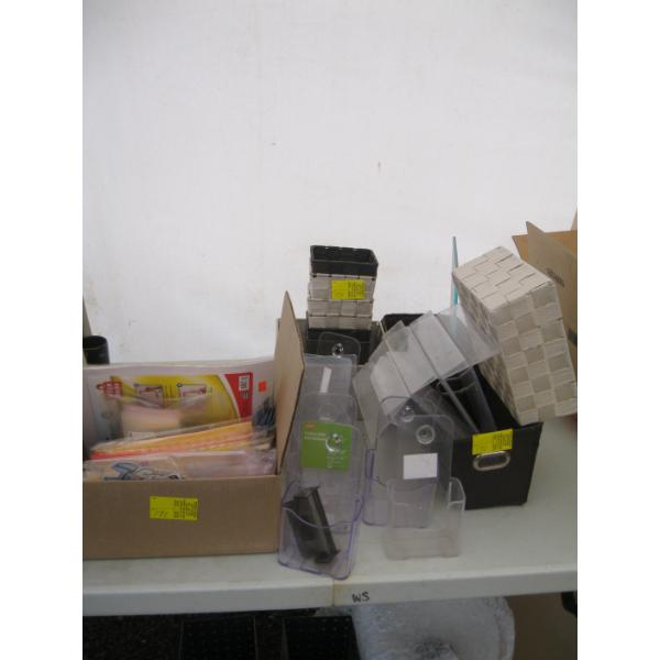 ASST. BROCHURE HOLDERS, BASKETS, BAGS, ETC.