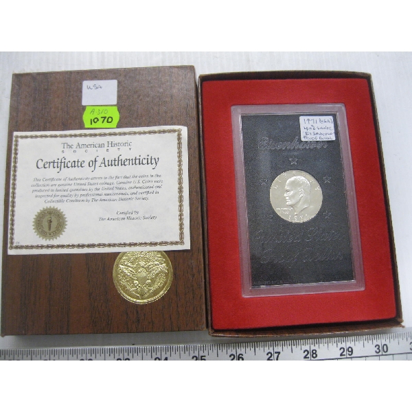 USA 1971 40% SILVER $1 COIN