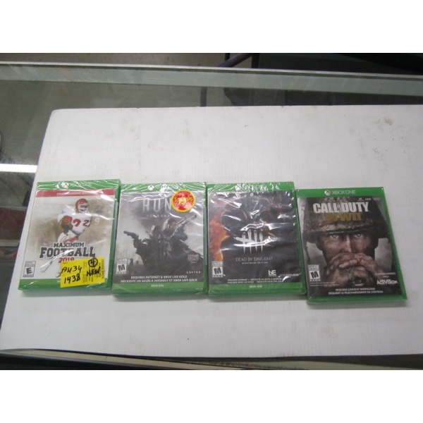 4 NEW XBOX 1 GAMES
