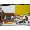 Image 1 : BROWN BIN OF MISC. TOOLS, NAILS, ETC.