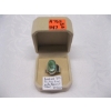 Image 2 : LADIES .925 SILVER RING W/GREEN STONE, 10G, SZ 6