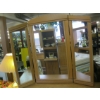 Image 3 : LG. MATCHING OAK DRESSER W/3 PIECE MIRROR
