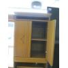 Image 6 : LG. OAK HEADBOARD W/2 SIDE CABINETS