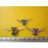 Image 2 : 3 NAVAJO BEADED SCARF SLIDES ON VERTEBRAE