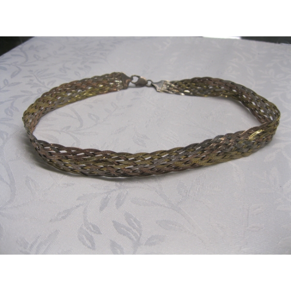 WOVEN STERLING SILVER ITALIAN CHAIN