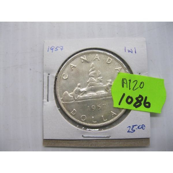 1957 CANADIAN $1 COIN