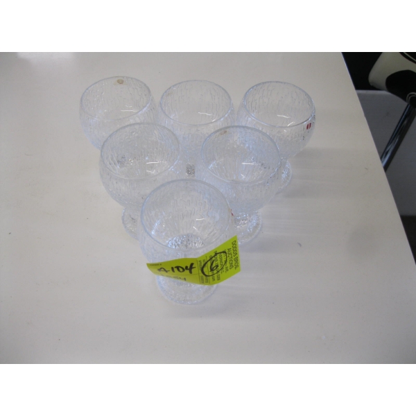 SET OF 6 KEKKERT IITALA SHOT GLASSES