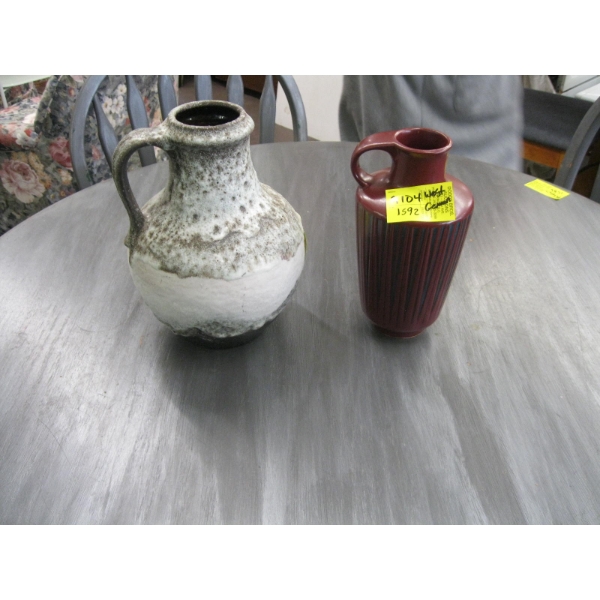 2 MCM WEST GERMAN VASES