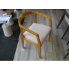Image 2 : LIGHT UPHOLSTERED WOOD FRAMED DINING CHAIR