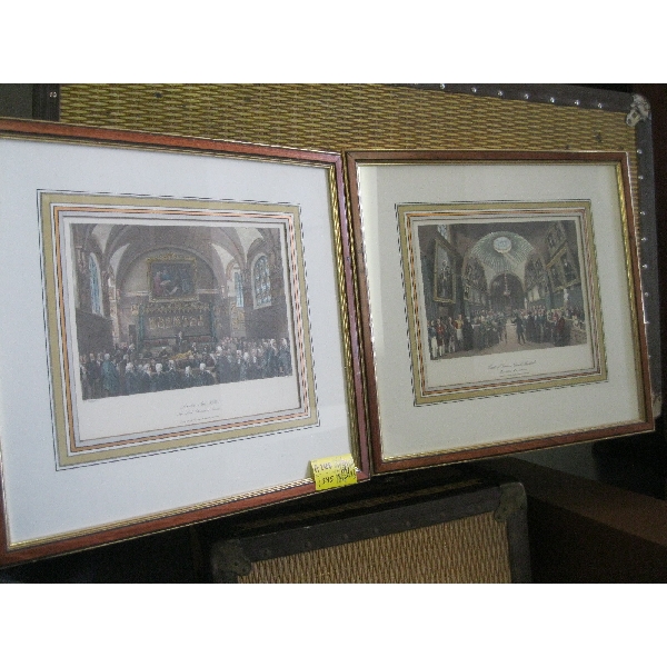 PAIR OF FRAMED PRINTS