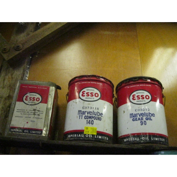 3 LG. ESSO TINS