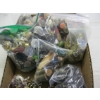 Image 3 : 2 BAGS OF ASST'D COSTUME JEWELLERY, BUTTONS, ETC.