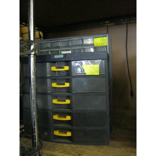 2 PLASTIC STORAGE CONTAINERS
