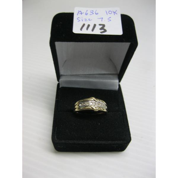 10KT RING, 3.5G,  SZ 7.5