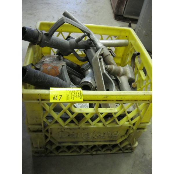 BIN OF ASST. GASOLINE PUMP HANDLES