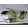 Image 1 : STAINLESS MILKER BUCKET & A BRASS BLOW TORCH
