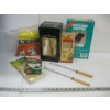 Image 2 : RUBBERMAID STORAGE BOX W/ASST. CAMPING ITEMS