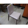Image 2 : LIGHT COLORED WOOD FRAMED UPHOLSTERED DINING CHAIR