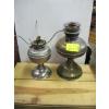 Image 1 : BRASS & SILVER COAL OIL LAMP BASES