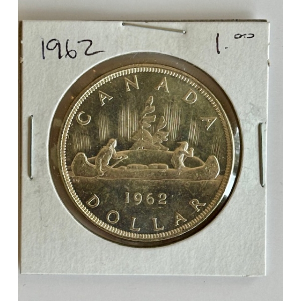 1962 CDN SILVER $1 COIN