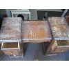 Image 4 : MATCHING ANTIQUE VANITY DRESSER W/STOOL